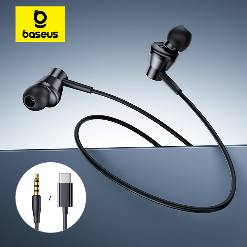Wired Earphone Lightning - Baseus Encok CZ11/HZ11 有線イヤホン Type-C/3.5mm ジャック有線ヘッドフォン