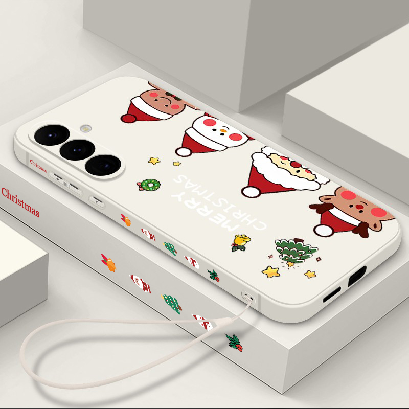 Samsung Galaxy A55 - クリスマススノーマン柄スマホケース サムスンギャラクシー A18 A57 A37 A17